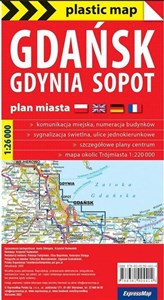 Bild von Gdańsk Gdynia Sopot foliowany plan miasta 1:26 000