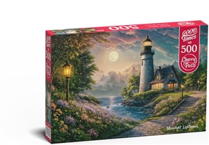 Obrazek Puzzle 500 CherryPazzi Moonlight Lighthouse 20074