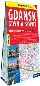 Obrazek Gdańsk Gdynia Sopot papierowy plan miasta 1:26 000