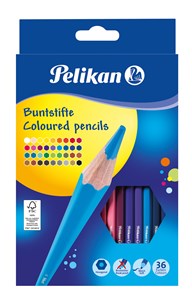 Obrazek Kredki ołówkowe 36 kolorów Pelikan