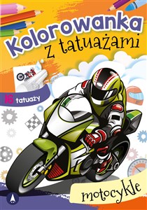 Bild von Motocykle. Kolorowanka z tatuażami