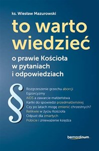 Bild von To warto wiedzieć o prawie Kościoła w pytaniach i odpowiedziach