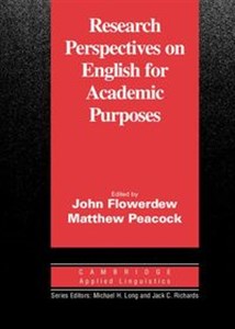 Obrazek Research Perspectives on English for Academic Purposes
