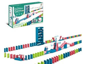 Obrazek Domino z wieżą, piłką i przeszkodami