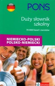 Obrazek PONS Duży słownik szkolny niemiecko-polski polsko-niemiecki z płytą CD