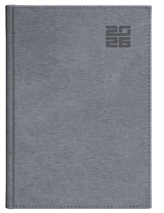 Bild von Kalendarz 2026 B5 tygodniowy z notesem Aluminium Standard SREBRNY 237 B5TNB SREBRNY