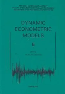 Obrazek Dynamic Econometric Models Tom 5