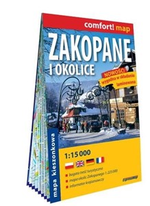 Bild von Zakopane i okolice; kieszonkowy laminowany plan miasta 1:15 000