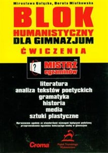 Obrazek Mistrz egzaminów Blok humanistyczny dla gimnazjum ćwiczenia