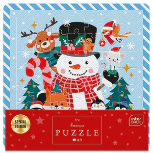 Bild von Puzzle w ramce 49 Snowman