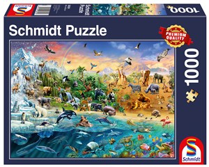 Bild von PQ Puzzle 1000 Królestwo zwierząt