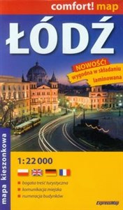 Obrazek Łódź kieszonkowy laminowany plan miasta 1:22 000