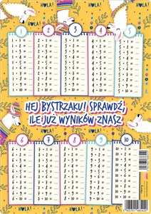Obrazek Plansza edukacyjna A4 TABLICZKA MNOŻENIA LAMY