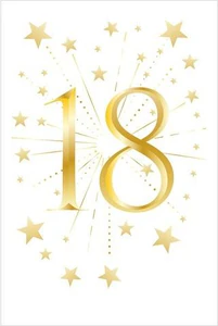 Obrazek Karnet Urodziny - Eighteen