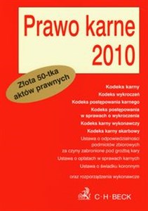 Obrazek Prawo karne 2010 Złota 50-tka aktów prawnych