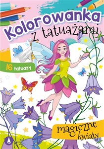 Obrazek Kolorowanka z tatuażami Magiczne kwiaty