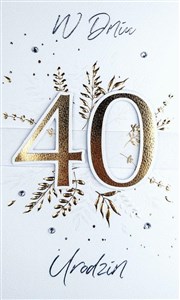 Obrazek Karnet Urodziny 40