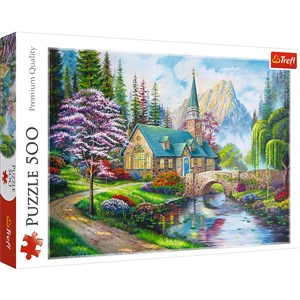 Obrazek Puzzle Leśne zacisze 500