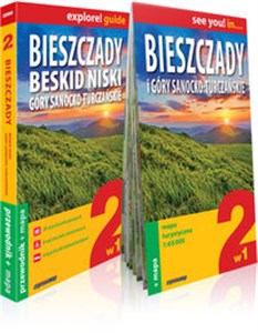Bild von Bieszczady, Beskid Niski, Góry Sanocko-Turczańskie explore! guide 2w1 przewodnik + mapa