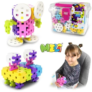 Obrazek Klocki Meli Basic Constructor Pink Travel Box 250