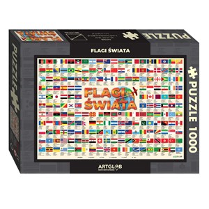 Obrazek Puzzle 1000 Flagi świata