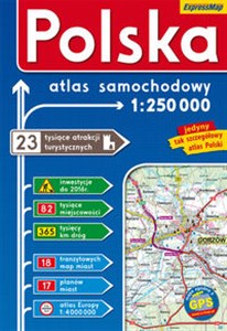Obrazek Polska atlas samochodowy 1:250 000