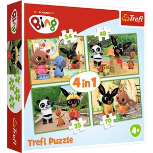 Bild von Puzzle 4w1 Wesoły dzień Binga