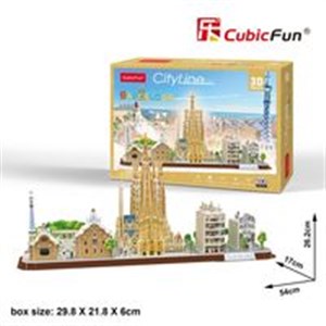 Bild von Puzzle 3D City Line Barcelona