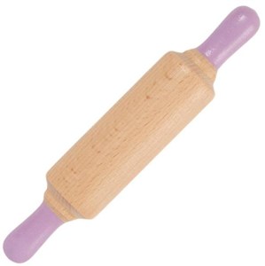 Obrazek Drewniany wałek do ciastoliny fioletowy