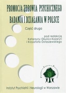 Bild von Promocja zdrowia psychicznego Badania i działania w Polsce Część 2