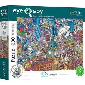 Bild von Puzzle 1000 UFT Eye-Spy Time Travel: London TREFL