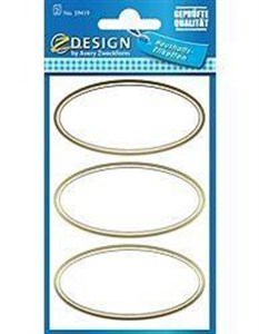 Bild von Naklejki na przetwory - elipsy złote