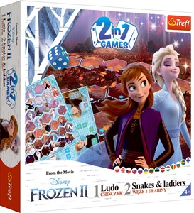 Obrazek GRA Chińczyk/Węże i drabiny Frozen 2