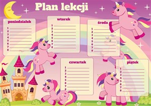 Bild von Plan lekcji - Kucyk (5szt)