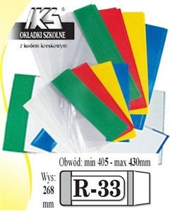 Obrazek Okładka książkowa regulowana R-33 (10szt) IKS