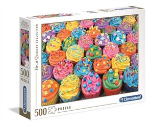 Bild von Puzzle High Quality Collection Colorful Cupcakes 500