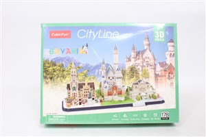 Bild von Puzzle 3D City Line Bavaria