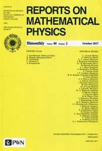 Bild von Reports on Mathematical Physics 80/2 2017