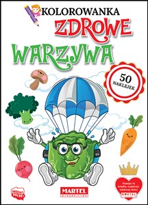 Bild von Zdrowe warzywa. Kolorowanka z naklejkami