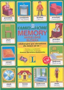 Obrazek Family and Home Memory angielskie słówka edukacyjna gra obrazkowa dla dzieci od lat 7