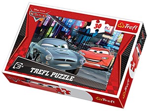 Obrazek Puzzle 30 Auta Niebezpieczne spotkanie