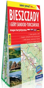 Obrazek Bieszczady i Góry Sanocko-Turczańskie Mapa turystyczna 1:65 000