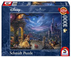 Obrazek Puzzle 1000 PQ T. KINKADE Piękna i Bestia