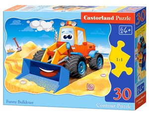 Obrazek Puzzle Funny Bulldozer 30