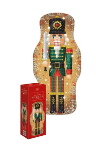 Bild von Puzzle 502 Shape Christmas Nutcracker Gold