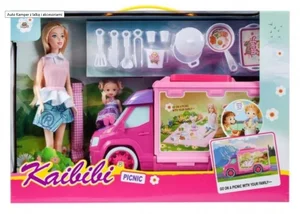 Obrazek Auto kamper z lalką i akcesoriami