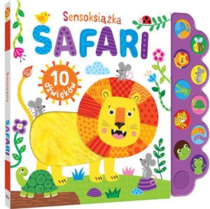 Obrazek Sensoksiążka SAFARI 10 dźwięków + wkładki dotykowe