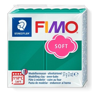 Obrazek Masa termoutwardzalna Fimo 57g szmaragdowy