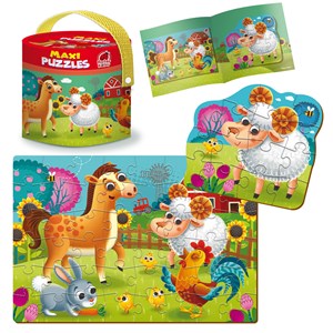 Obrazek Puzzle 2w1 maxi Farma RK1080-01