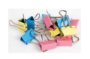 Obrazek Klipy 32mm kolorowe 24szt.